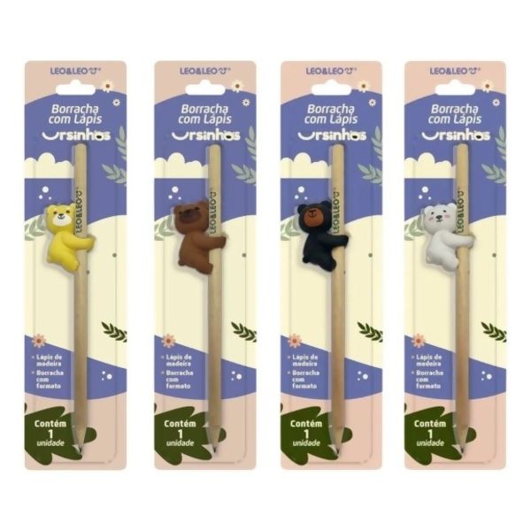 LAPIS COM BORRACHA URSINHO